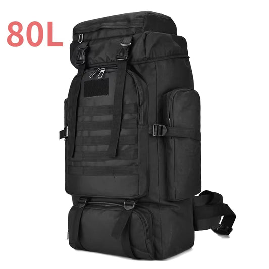 80L/100L Mountaineering Bag Climb Bag Tactical Backpacks Large Backpack Outdoors Hiking Camping Travel Bags